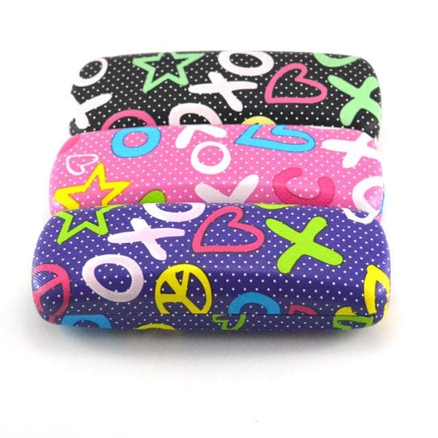 [แพ็ค] กล่องแข็งแว่นตา ลายจุดสีสันสดใส คละสี ราคากล่องละ 17 บาท [1 แพ็ค 10 กล่อง] - ภาพที่ 4