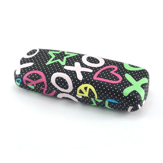 [แพ็ค] กล่องแข็งแว่นตา ลายจุดสีสันสดใส คละสี ราคากล่องละ 17 บาท [1 แพ็ค 10 กล่อง] - ภาพที่ 5