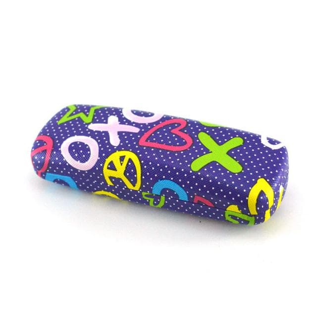 [แพ็ค] กล่องแข็งแว่นตา ลายจุดสีสันสดใส คละสี ราคากล่องละ 17 บาท [1 แพ็ค 10 กล่อง] - ภาพที่ 2