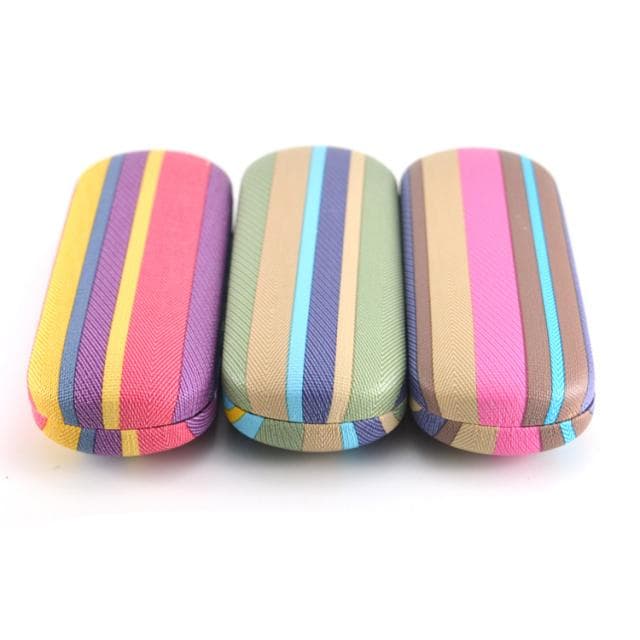 [แพ็ค] กล่องสวีเดน กล่องใส่แว่นตา แถบสียาว คละสี ราคากล่องละ 17 บาท [1 แพ็ค 10 กล่อง] - ภาพที่ 2