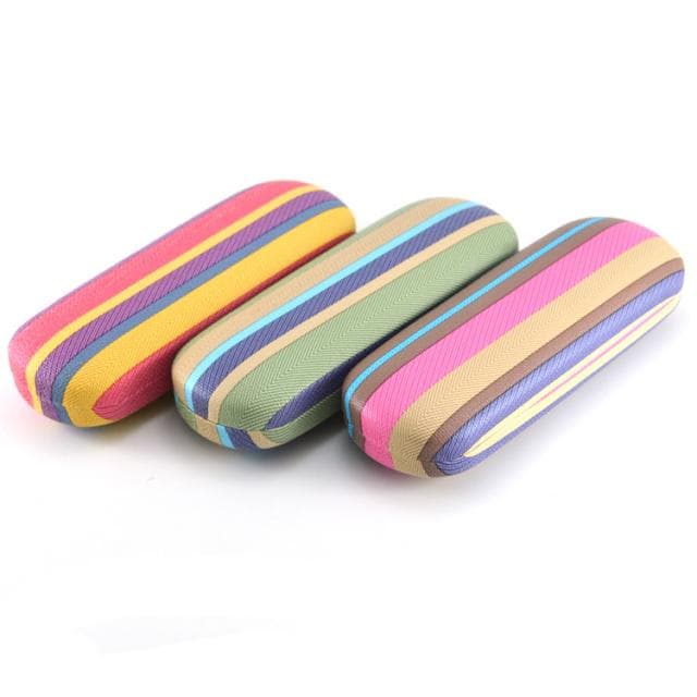 [แพ็ค] กล่องสวีเดน กล่องใส่แว่นตา แถบสียาว คละสี ราคากล่องละ 17 บาท [1 แพ็ค 10 กล่อง] - ภาพที่ 3