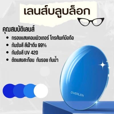 1.56 Blue ASP (SPH +6.00 ถึง -8.00 / CYL -0.25 ถึง -4.00) HD UV 420 / HMC EMI SH  หน่วยการสั่ง เป็นข้าง!! - ภาพที่ 3