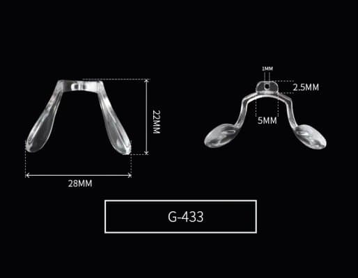 แป้นจมูกรุ่นพิเศษ G-433 ขายเป็นชิ้น - ภาพที่ 2