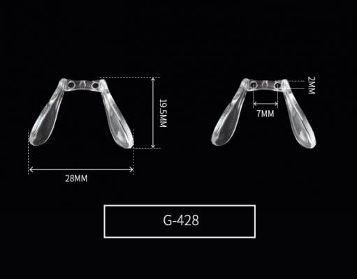 แป้นจมูกรุ่นพิเศษ G-428 ขายเป็นชิ้น - ภาพที่ 2