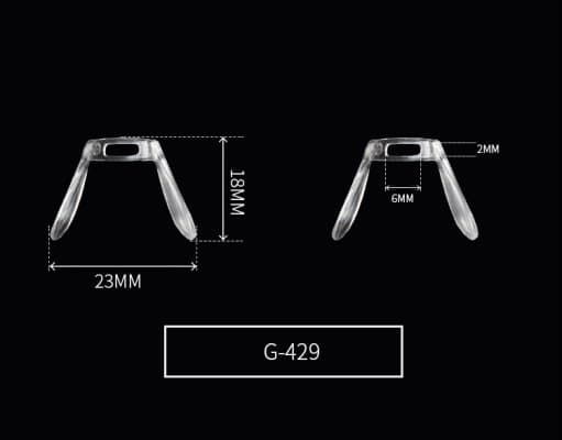 แป้นจมูกรุ่นพิเศษ G-429 ขายเป็นชิ้น - ภาพที่ 2