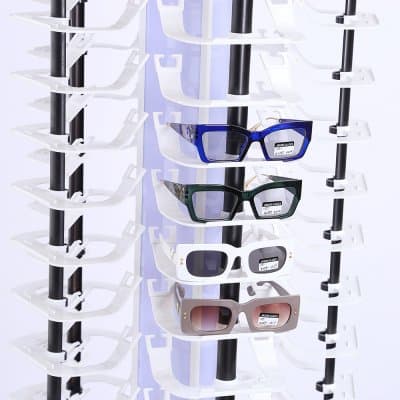 [พรีออเดอร์] ตู้ชั้นวางแว่น ไฮโซ ร่างทอง หมุน เลื่อน ใส่แว่นได้ 90  ตัว มัดจำได้ 50 % - ภาพที่ 5