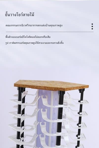 [พรีออเดอร์] ตู้ชั้นวางแว่น ไฮโซ ร่างทอง หมุน เลื่อน ใส่แว่นได้ 90  ตัว มัดจำได้ 50 % - ภาพที่ 4