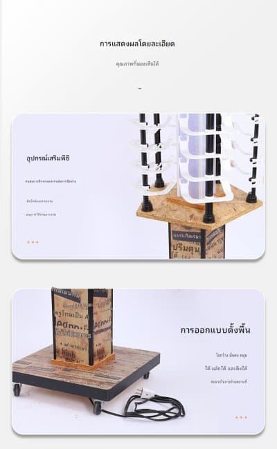 [พรีออเดอร์] ตู้ชั้นวางแว่น ไฮโซ ร่างทอง หมุน เลื่อน ใส่แว่นได้ 90  ตัว มัดจำได้ 50 % - ภาพที่ 10
