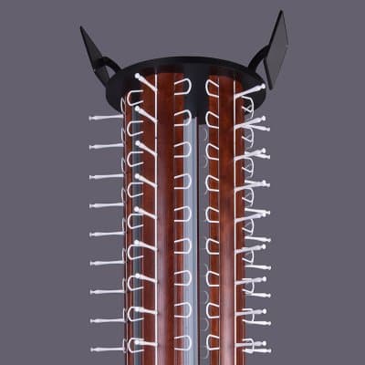 [พรีออเดอร์] ชั้นโชว์แว่น 90 ตัว ลายไม้โอค หมุน เลื่อนได้ มัดจำได้ 50% - ภาพที่ 5