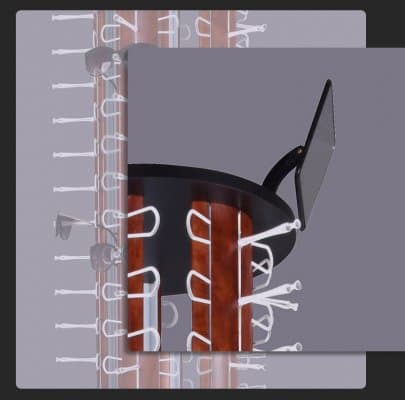 [พรีออเดอร์] ชั้นโชว์แว่น 90 ตัว ลายไม้โอค หมุน เลื่อนได้ มัดจำได้ 50% - ภาพที่ 7