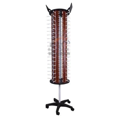 [พรีออเดอร์] ชั้นโชว์แว่น 90 ตัว ลายไม้โอค หมุน เลื่อนได้ มัดจำได้ 50% - ภาพที่ 3