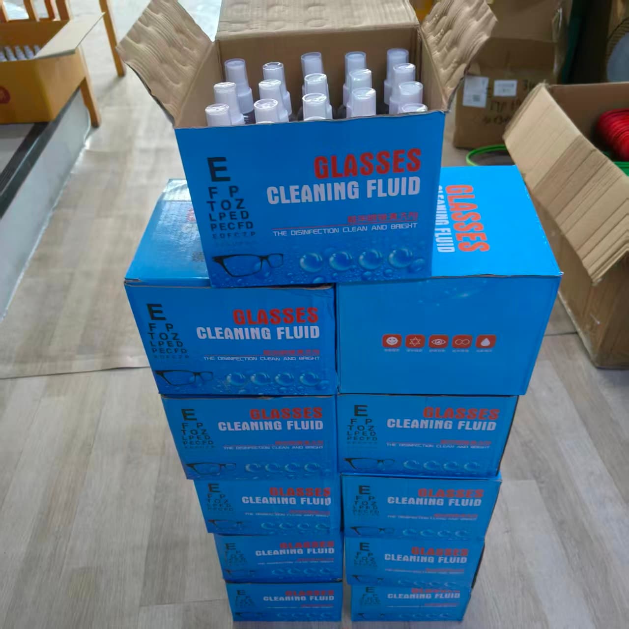 (ขายยก10ลัง แถม1ลัง) น้ำยาทำความสะอาดแว่นตา DVER ทุกสูตร