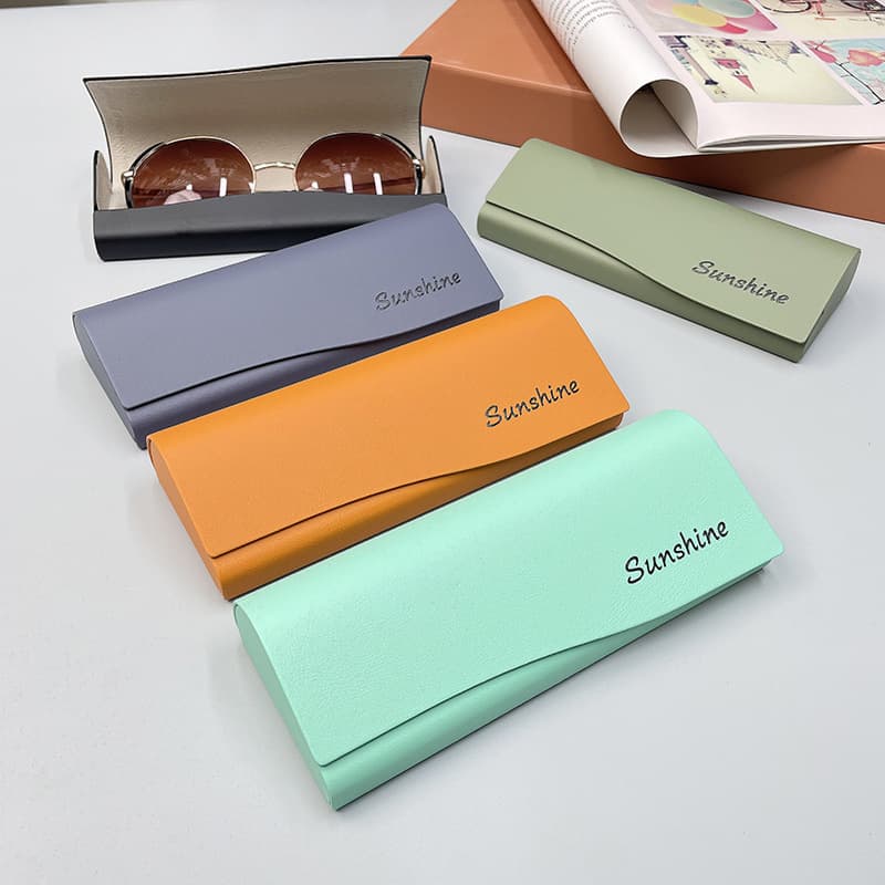 **มีสต๊อกพร้อมส่ง **คละสี ขายแพ็คละ 10 กล่อง กล่องใส่แว่นตา กล่องใส่แว่นสายตา ดีไซน์ทันสมัย ​​ทนทานต่อแรงกด พกพาสะดวก - ภาพที่ 6