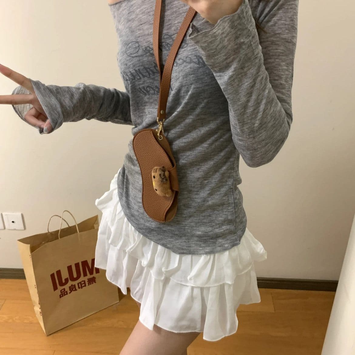 **มีสต๊อกพร้อมส่ง **AAA กระเป๋าแว่นตา ผูกกระเป๋า คิดตี้ ขายเป็นชิ้น  69- - ภาพที่ 7