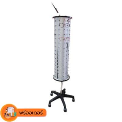 [พรีออเดอร์] ชั้นวางแว่นกันแดดแบบตั้งพื้นแบบสั้น ขาตั้งอลูมิเนียม หมุนได้